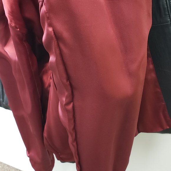 Worthington Leather Zip-up Jacket ~ Black ~ Size L (Large) - Picture 9 of 11